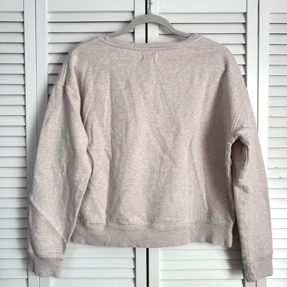 Pact Sandshell Heather Wander Sunset Graphic Slouchy Sweatshirt Cream Medium - Picture 6 of 8
